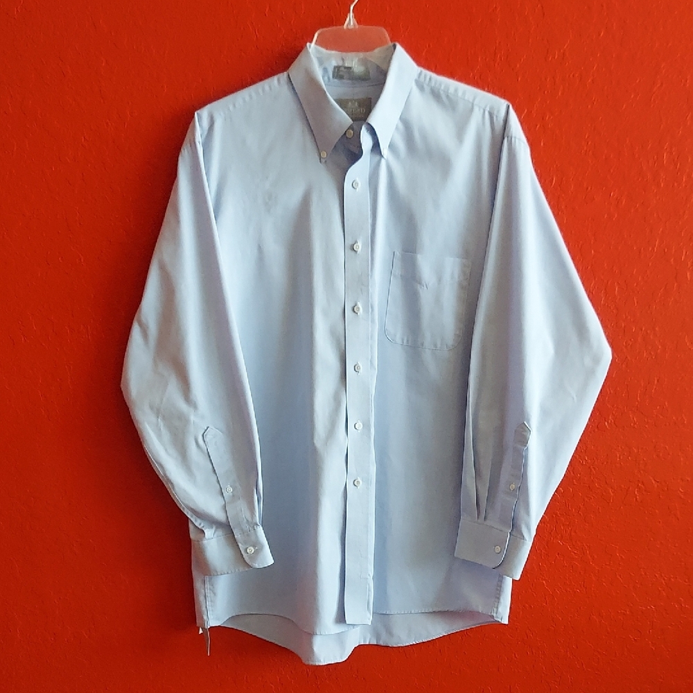 Stafford Men's Light Blue Dress Shirt